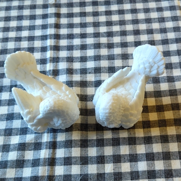 Alabaster A. Santini Pair White doves Italy - Picture 1 of 11
